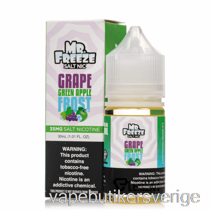Vape Sverige Druva Grönt äpple Frost - Mr Freeze Salter - 30ml 50mg